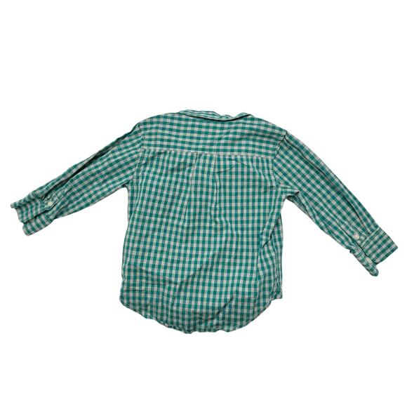 BABY GAP Plaid Button Up Shirt Lot 18-24 Months Blue Green Red Cotton Boys - Picture 5 of 9